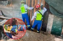 Servicios de emergencia atendieron a trabajadores tras accidente en alcaldía Cuauhtémoc
