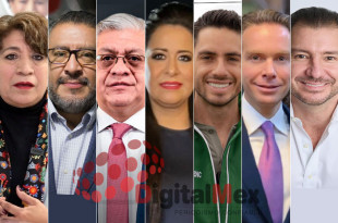 Delfina Gómez, Horacio Duarte, Cristóbal Castañeda,  Laura González, Pepe Couttolenc, Manuel Velasco, Elías Rescala 
