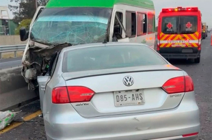 Accidente ocurrió en el kilómetro 28 del Circuito Exterior Mexiquense por presunta imprudencia vial