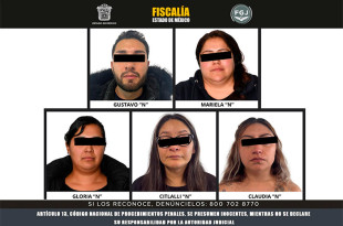 La Fiscalía del Edomex cumplimentó órdenes de aprehensión contra Claudia, Citlalli, Gloria, Mariela y Gustavo “N” por la muerte de siete menores en noviembre de 2024.