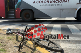 El camión involucrado fue asegurado por autoridades luego de que el operador huyera del lugar tras el accidente.