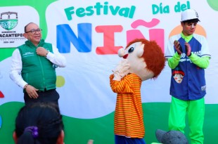 El alcalde Manuel Vilchis reafirmó su compromiso con la infancia. 