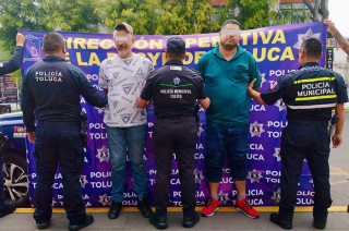 Los detenidos son Omar “N”, de 36 años de edad e Israel “N”, de 48 años, ambos originarios de la alcaldía Álvaro Obregón, en la capital del país.