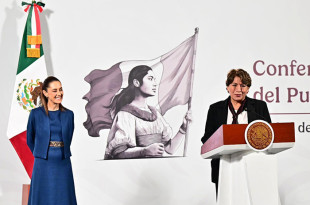 La mandataria mexiquense rindió informe en la Conferencia Mañanera del Pueblo encabezada por la Presidenta Claudia Sheinbaum Pardo.