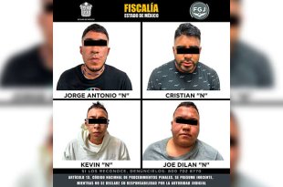Cuatro sujetos fueron vinculados a proceso por su probable participación en un homicidio ocurrido en la colonia Benito Juárez, en Naucalpan.