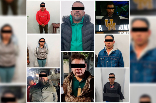 En Luis Donaldo Colosio fueron capturados siete hombres y una mujer tras forzar la entrada a un domicilio; se aseguraron armas y equipo balístico.