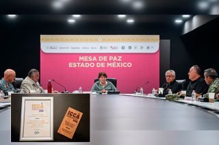 La gobernadora Delfina Gómez Álvarez reconoció a la Secretaría de Seguridad del Estado de México por obtener el International Critical Communications Awards (ICCA) 2026.