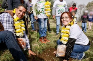 La siembra se realizó en el paraje de Xhimboishi, perteneciente a la comunidad de Santa Ana Ixtlahuaca.