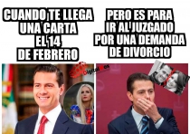 Divorcio Peña y Angélica