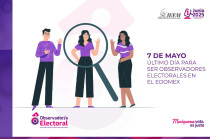 Hasta el momento se han acreditado más de 9 mil personas como observadoras electorales en la entidad. 
