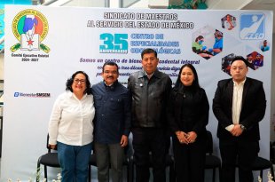 Jenaro Martínez Reyes, secretario general del SMSEM, reconoció la labor del personal del CEsO durante la conmemoración de su 35 aniversario.