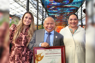 El Presidente Municipal, Raciel Pérez Cruz, recibió el Premio al Mérito Ambiental 2025.