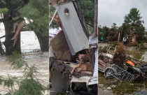La tormenta provocó lluvias de más de 30 centímetros en 12 horas, elevando el nivel del río Guadalupe a 9.9 metros.