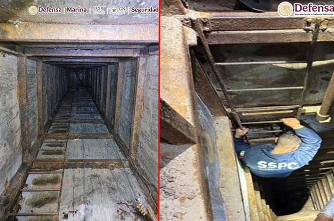 El túnel de 13.5 metros de profundidad fue inhabilitado tras su localización, y según el informe oficial, era utilizado para narcotrafico hacia territorio estadounidense.