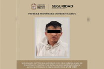 Christian “N”, de 32 años, fue detenido por elementos de la Secretaría de Seguridad del Estado de México tras el rescate de una menor que presuntamente mantenía privada de la libertad.