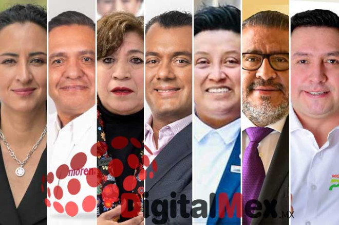 Ana Yurixi Leyva, Ricardo Moreno, Delfina Gómez, Sergio Gutiérrez, Meme Navarro, Horacio Duarte, Miguel Ángel Ramírez
