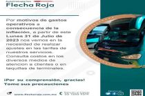 Suben precios Caminante y Flecha Roja en Edoméx