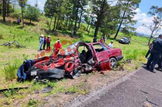El encontronazo ocurrió en el paraje conocido como “La báscula del pino", en Villa Victoria
