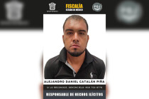 Tras obtener la orden de aprehensión, la FGJEM puso a Alejandro Catalán Piña a disposición de un juez.