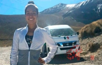 La marchista mexicana Ortega entrena en el Nevado de Toluca