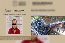 El sujeto al notar la presencia de las autoridades realizó varios disparos en contra de los oficiales e intentó huir del sitio.