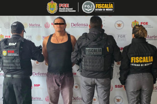Gerardo “N” detenido en Veracruz acompañado por policías de la FGJEM