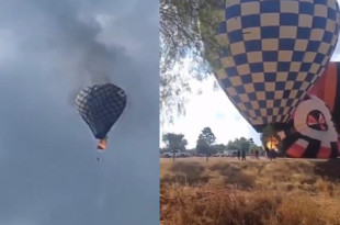 El accidente ocurrió en el marco del Primer Festival del Globo, evento realizado como parte de la Feria Enrique Estrada 2025.