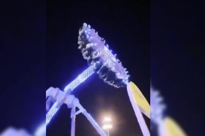 Atracción “360 Degrees” tras el accidente en Taif