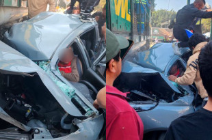 Las primeras versiones de las autoridades señalan que el conductor intentó ganarle el paso al tren cuando ocurrió la colisión.