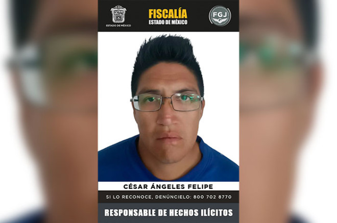 Derivado del trabajo de investigación, el Ministerio Público identificó a César Ángeles Felipe como probable responsable y solicitó una orden de aprehensión, la cual fue cumplimentada.