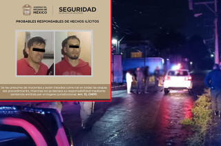 Se detuvo los tripulantes de nombre Eduardo “N” de 31 años y Diego “N” de 35 años de edad.