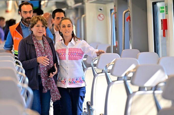 Delfina Gómez y Claudia Sheinbaum encabezarán la puesta en marcha del Tren Suburbano AIFA-Lechería.