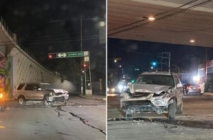 La camioneta tuvo que ser retirada de la zona antes del amanecer, mientras que los tripulantes al parecer fueron un hombre y una mujer.