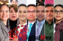 Jabnely Maldonado, Delfina Gómez, Claudia Sheinbaum, Efrén Ortiz, Kalid Mohamed, Adrían Hernández, Nancy Nápoles
