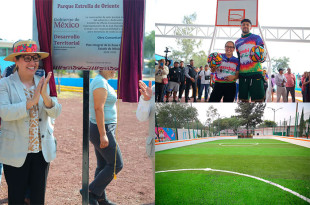 Video: Azucena Cisneros inaugura rehabilitación de parques en Ecatepec