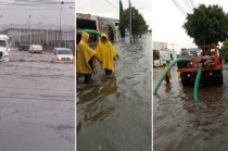 Internautas expusieron cómo una tormenta sorprendió a los residentes de la zona y a usuarios de las vías de esta región Del Valle de México.