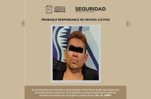 Mario “N” de 38 años, fue trasladado al Centro Penitenciario y de Reinserción Social (CPRS) de Chalco