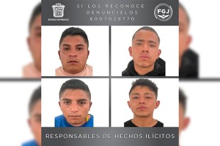 Fueron ingresados al Centro Penitenciario y de Reinserción Social de Ecatepec, a disposición de la Autoridad Judicial.