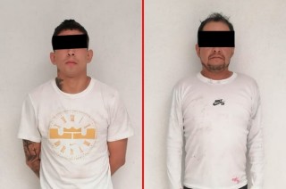 Jonathan Jesús “N”, de 26 años, quien portaba un brazalete de medida cautelar, y Arturo “N”, de 47 años.