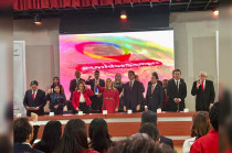 Ana Muñiz, alcaldesa de San Mateo Atenco, preside aniversario 154 del municipio.