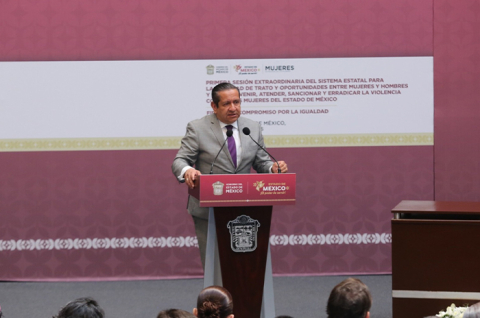 El magistrado Héctor Macedo García destacó que la igualdad requiere acciones concretas y voluntad institucional, durante la firma del “Compromiso por la Igualdad” encabezada por la gobernadora Delfina Gómez.