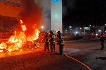 El auto se incendió por una falla en el filtro de combustible; no hubo heridos