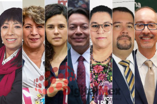 María Esther Rodríguez, Delfina Gómez, Luisa María Alcalde, Mario Delgado, Lenia Batres, Isidro Rogel, Carlos Eduardo Barrera