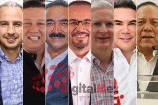 Marko Cortés, Jesús Zambrano, Alejandro Moreno, Alfredo del Mazo, Omar Ortega, Armando García Méndez, Armando Navarrete