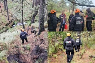 Elementos de Alta Montaña localizaron y auxiliaron a seis excursionistas extraviados en el Iztaccíhuatl.