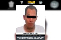 Dante Johauet “N” fue detenido por elementos de la Fiscalía mexiquense y trasladado a un Centro Penitenciario y de Reinserción Social.