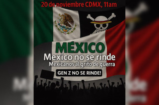 La Generación Z anunció a través de su cuenta en la red social X una segunda marcha para este 20 de noviembre.