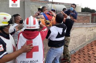 Paramédicos de la Cruz Roja rescataron a la mujer