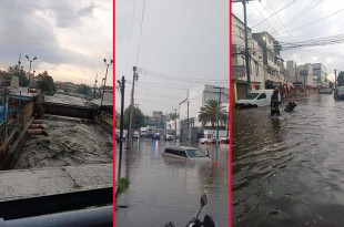 #Video: Naucalpan queda bajo el agua tras intensa lluvia