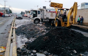 Atiende Metepec contingencia por acumulación de agua